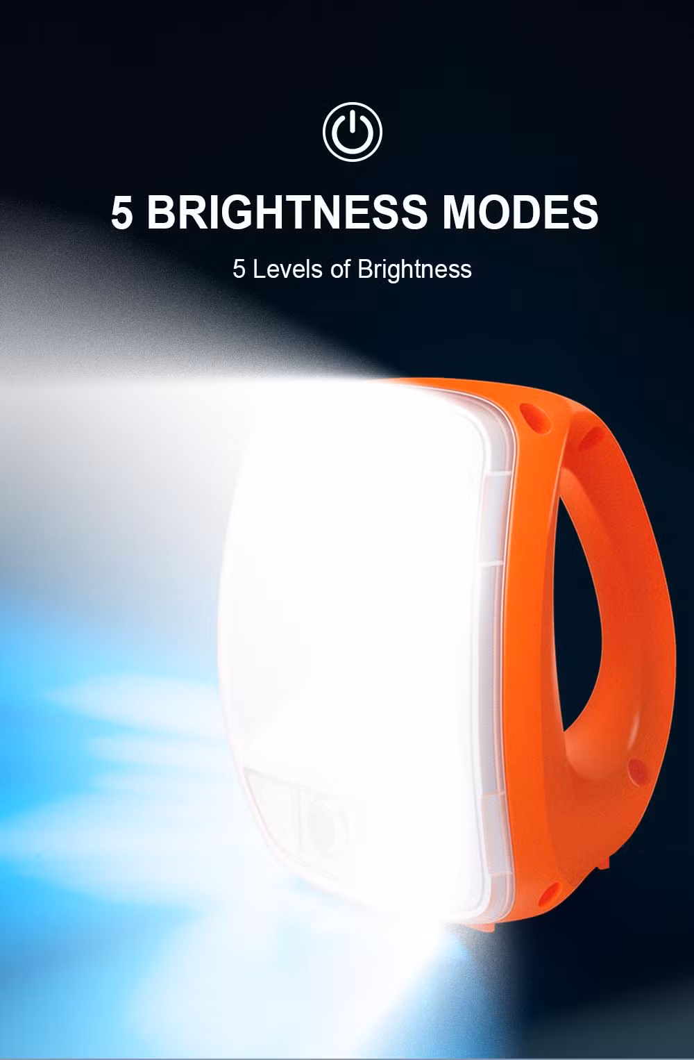 Lighting Global Certified Emergency Solar Lantern Solar Light P7 Waterproof with Super Bright LED Bulb