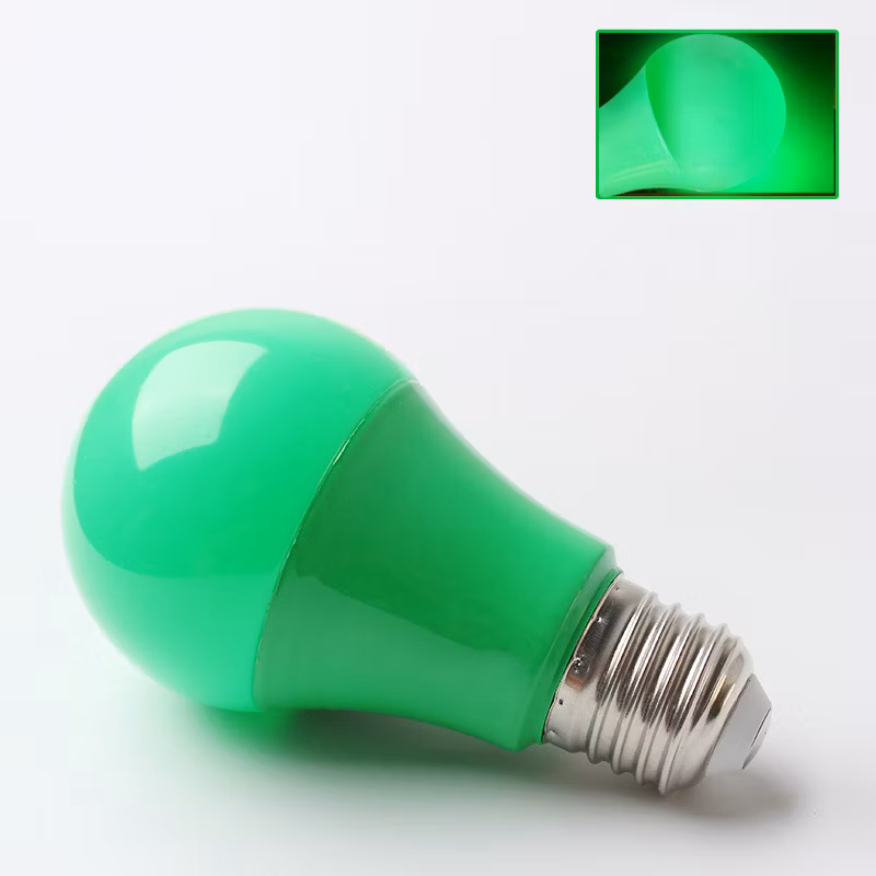 A60 A19 Colorful Lamp Red Yellow Blue Green Decoration Light E27 B22 LED Bulb Lamp for Festival Decoration Lighting