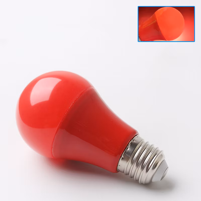 A60 A19 Colorful Lamp Red Yellow Blue Green Decoration Light E27 B22 LED Bulb Lamp for Festival Decoration Lighting