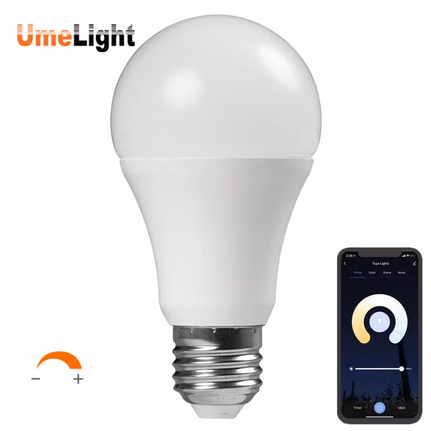 A19 LED Smart WiFi Light Bulbs, LED Color Changing Lamps, Works with Alexa &amp; Google Assistant, RGBW 60 Watt Equivalent, Dimmable with APP Lighting