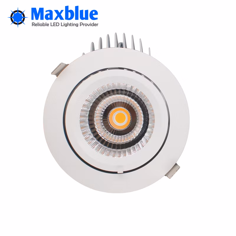 50W 360 Degree Rotatable 7inch Recessed COB LED Spotlight