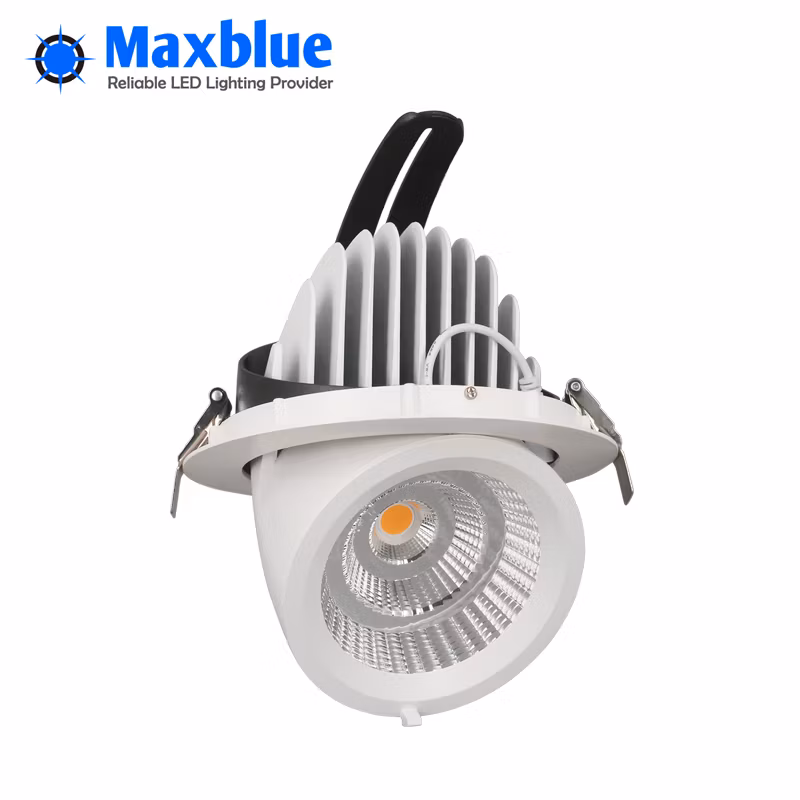 50W 360 Degree Rotatable 7inch Recessed COB LED Spotlight