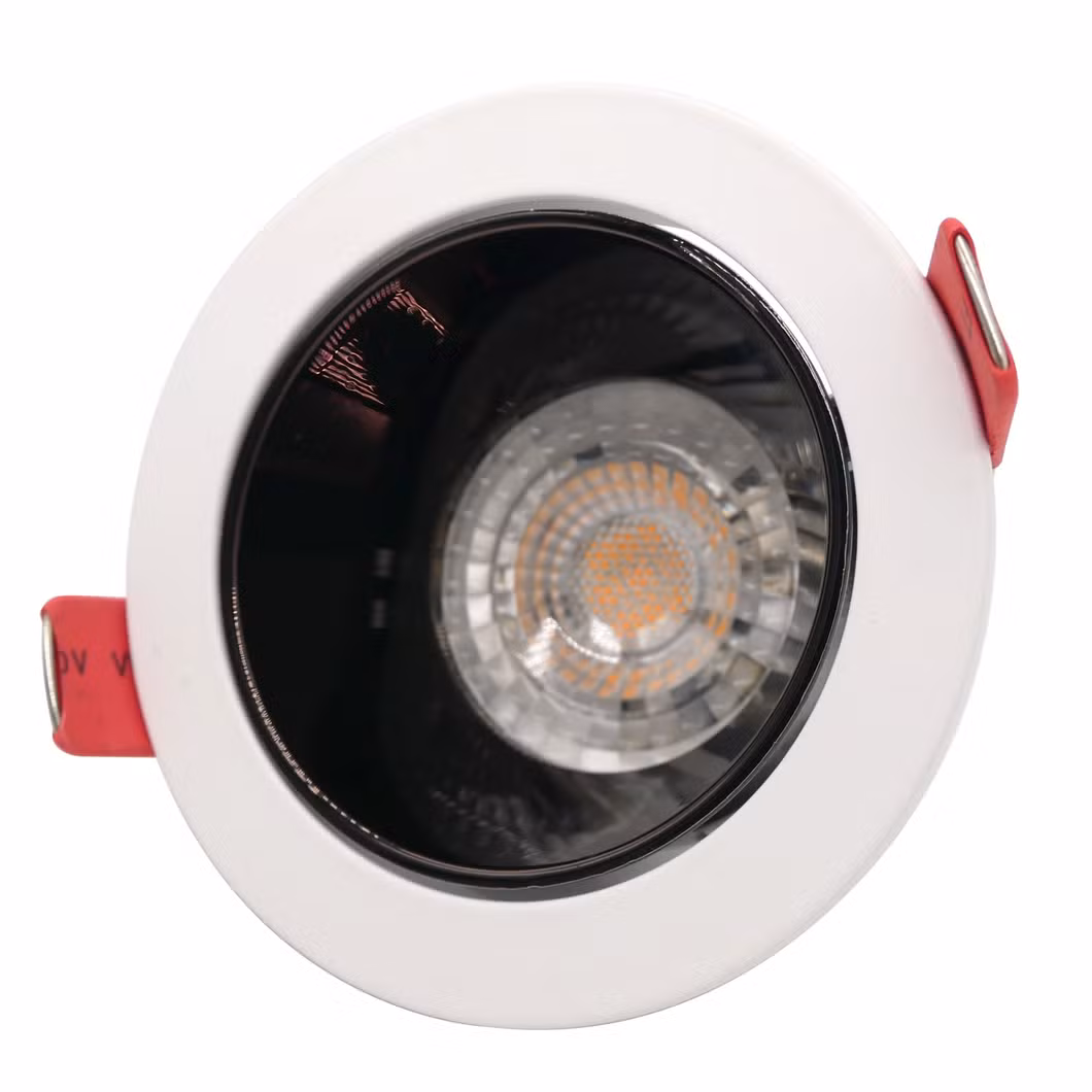 Aluminum MR16 GU10 LED Halogen Light Recessed Trim Downlight Fixture Adjustable Spotlight