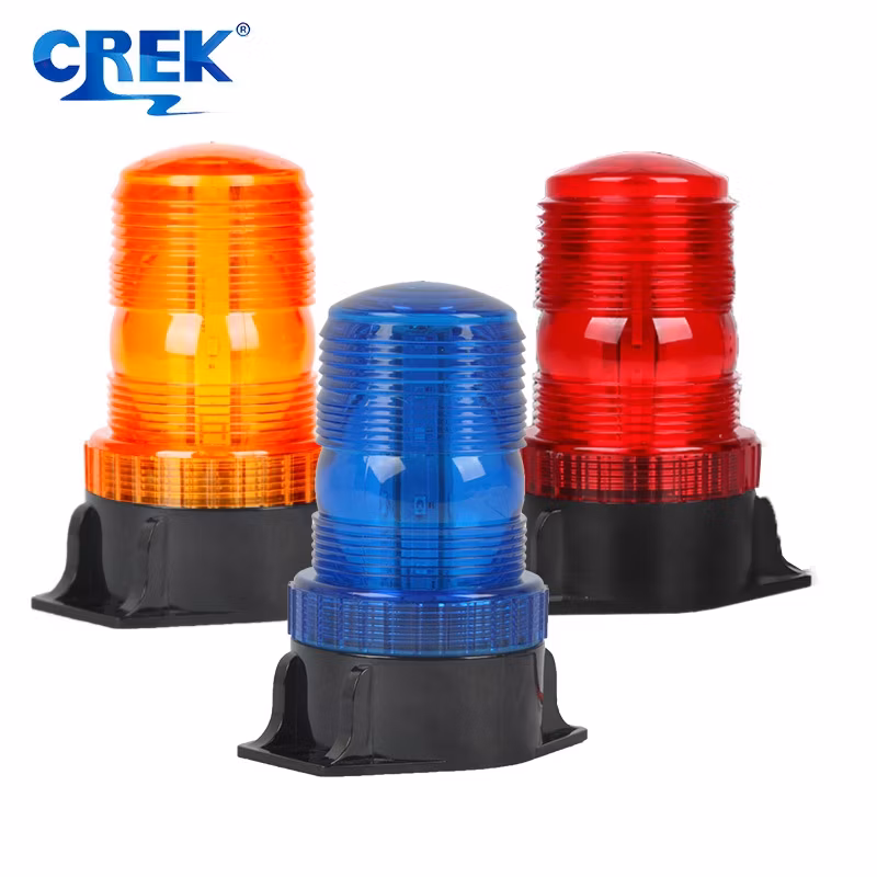 10-80V DC Small Size Blue Vehicle LED Warning Signal Light Forklift Lamp