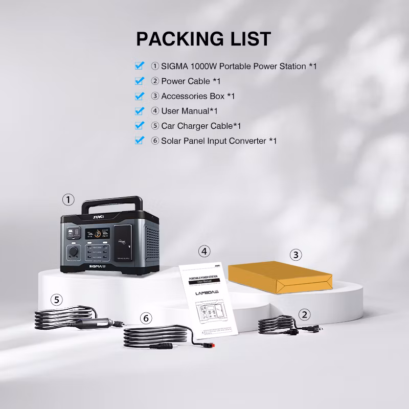 Wholesale Senci 1000 Watt 1000W UPS Iron Phosphate 921wh 100V Portable Generator Power Station