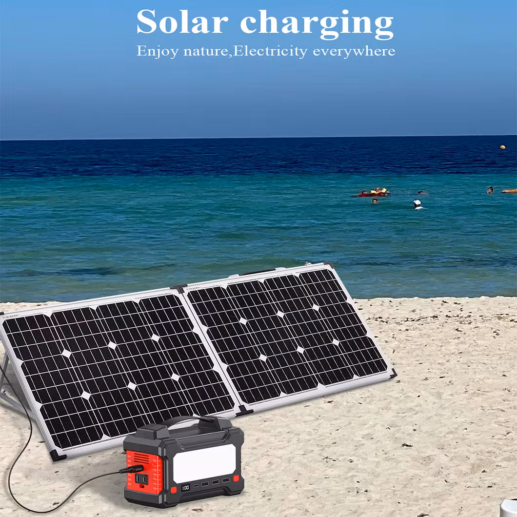 Outdoor Fishing Lithium Ion Battery Solar Generator Portable Mini Power Banks Power Station Explorer with LED Light