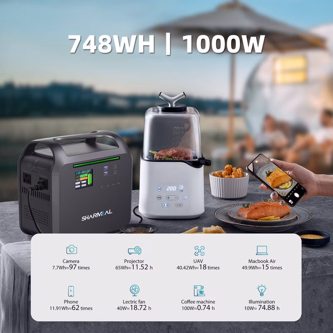 Manufacturer Custom Logo Charging Battery 1500-Watt Solar Generator Banks Supply 1500W Portable Power Station