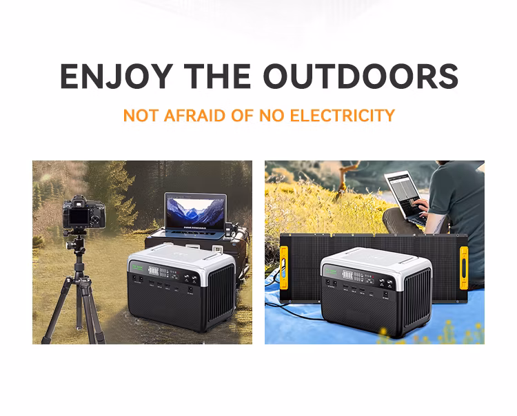 Portable Power Station 300W Solar Generator 220V Emergency Power Supply Charged