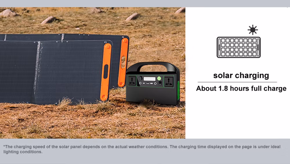 Portable CE Approved Station Solar System Backup Supply Battery Rechargeable Power 300W OEM