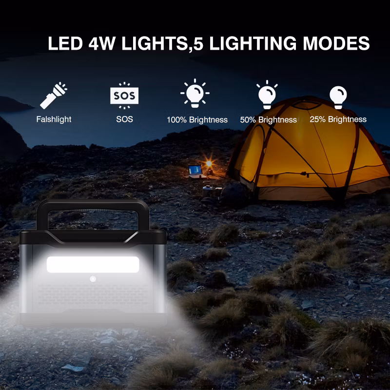 Solar Power System Lithium Battery Home Solar Energy System Home Outdoor Camping Solar Generator Portable Power Station with Solar Panel Lifep04 Price