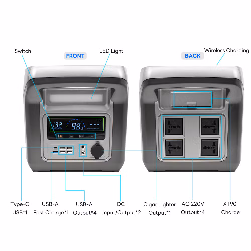 Sipani 5kw Outdoor 110V 220V LiFePO4 Lithium Lon Cell High Capacity Camping Power Bank Portable Solar Power Station 3000W 5000W