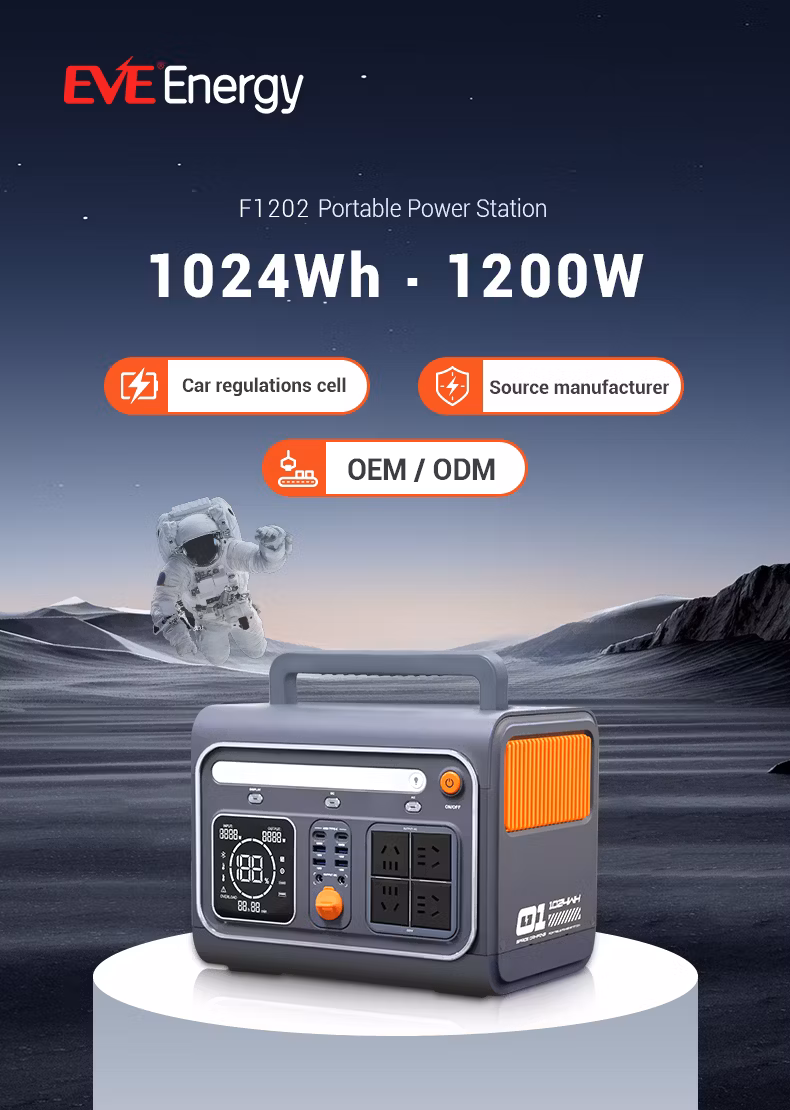 1024 Wh Eve Supply Solar Stations Portable Generator 1000W Power Station F1202