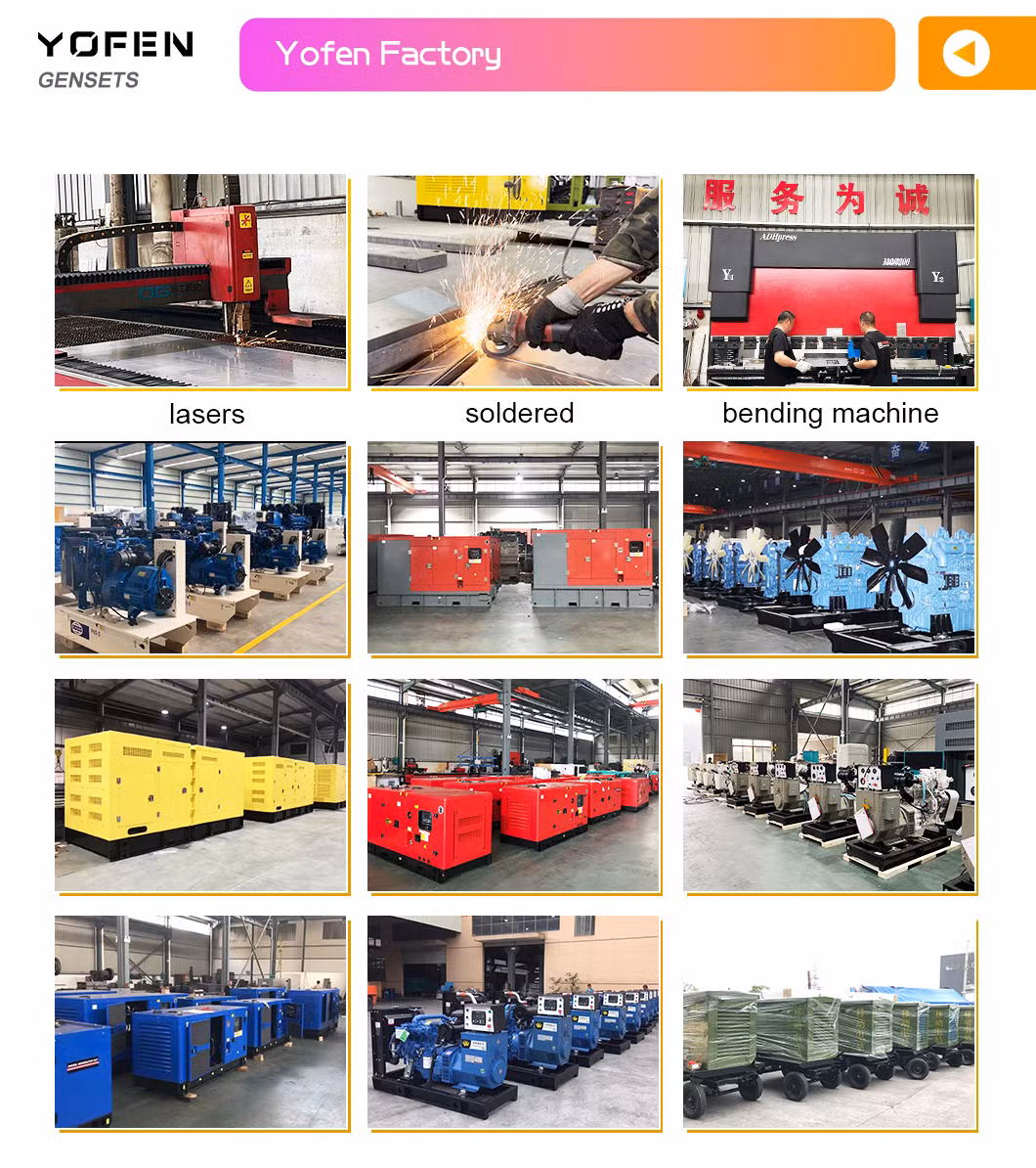 300kw 375kVA All-Copper Brushless Portable Power Station Dynamo Motor Power Generator Cummins with Yofen