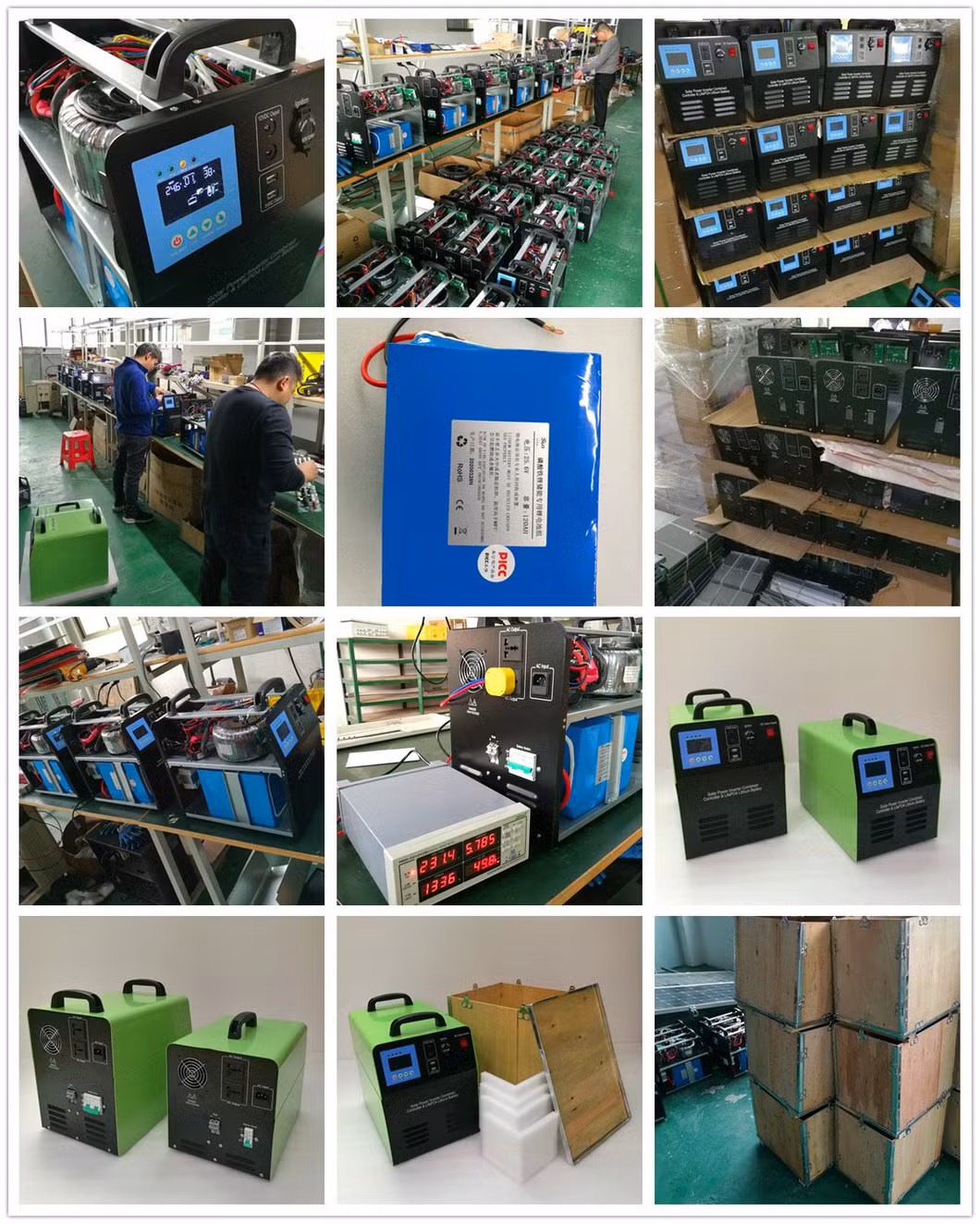 Portable Solar Generator Mini Home Solar Power with 1500W Inverter