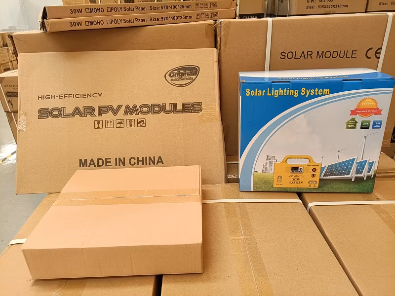Portable Mini 60W Home Solar Power Station for Home Lighting and Phone Charging Car Charger