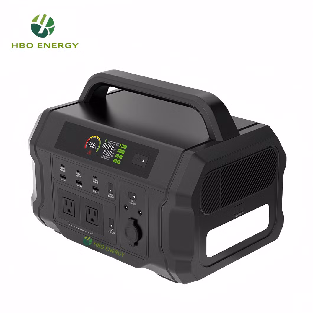1200W Outdoor Portable Emergency Energy Storage Power Supply Solar Power Station