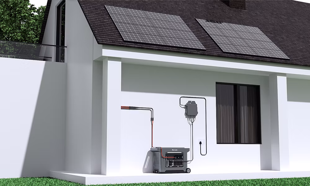 Balcony Power System Portable Power Station 2560wh 3300W LiFePO4, 1200W Solar Input 800W Output