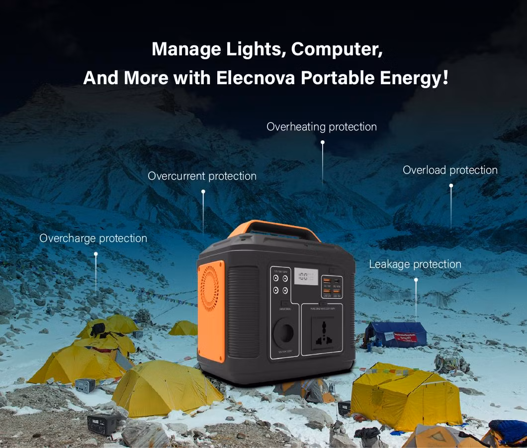 2023 Outdoor Camp Charging 300W 236wh LiFePO4 Battery Camping Backup Power Station Solar Portable