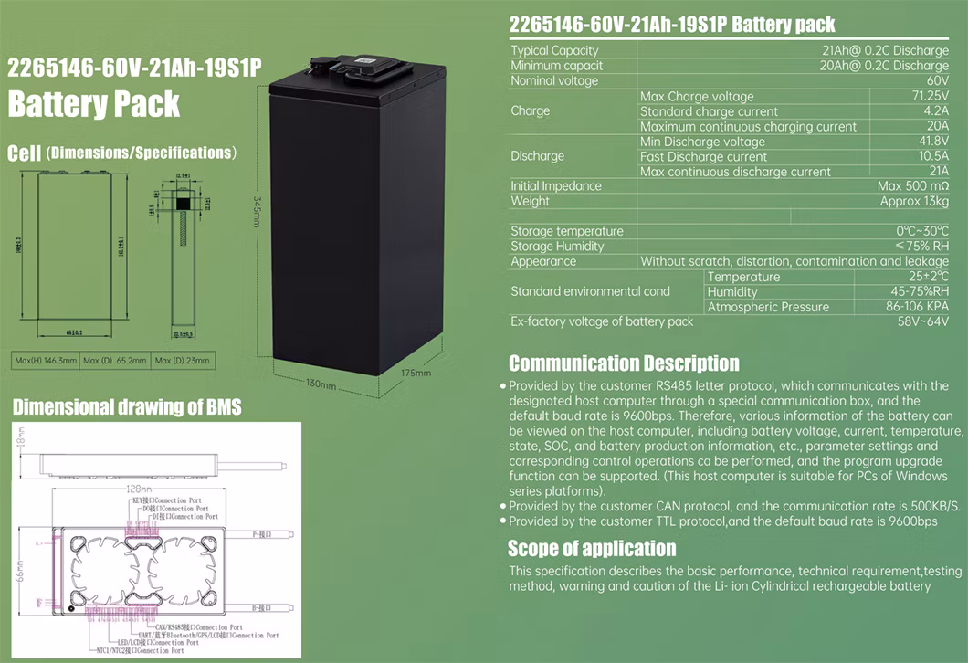 Powerbank Portable Power Station Rechargeable Powerbanks for E Moped and Tricycle