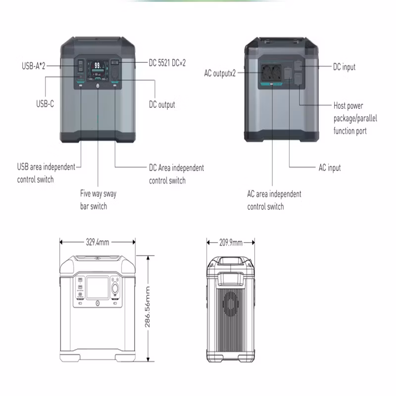 Best Solar Panel Available German Power Station 230V Portable Power Station 1500W