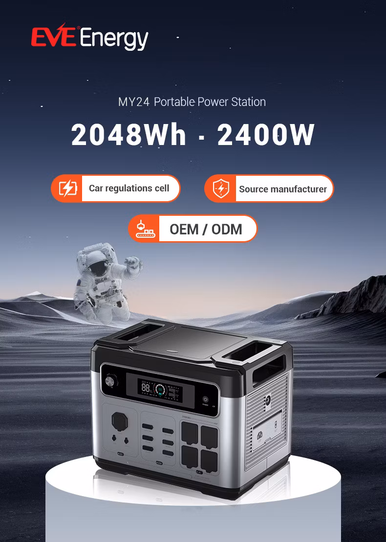 Eve 2048wh Supply 3000W/2000W Portable Power Station/2400W Solar Generator