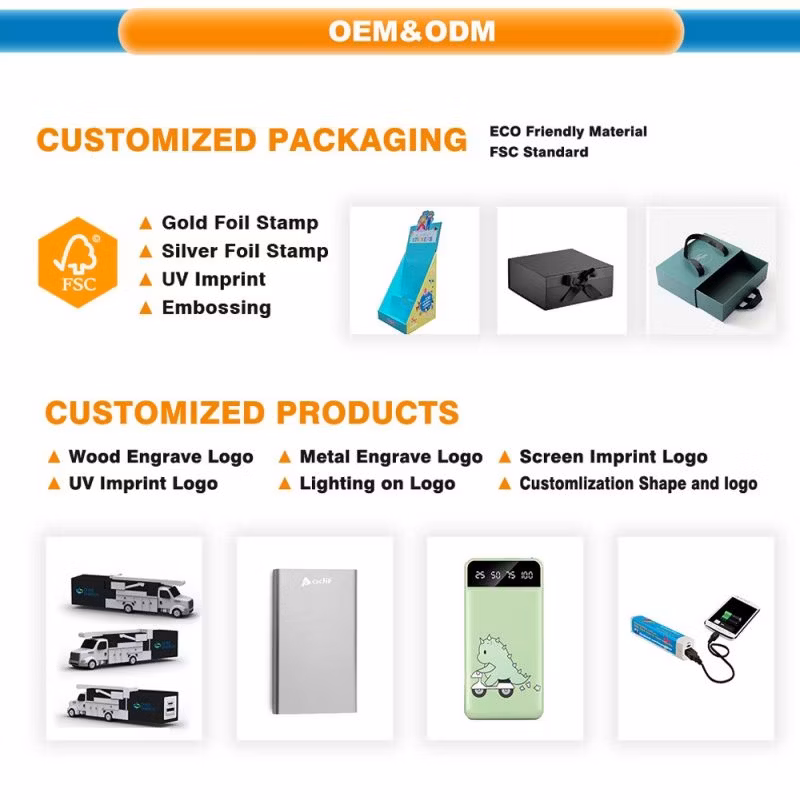 Portable Power Bank 10000mAh Station with LCD Display Built-in 4 Cables