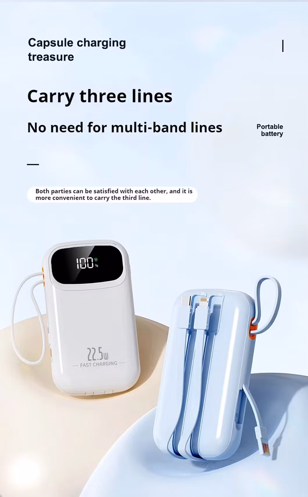 Portable 20000mAh Power Bank Station New Product OEM Custom Logo Small Mini 22.5W Power Banks