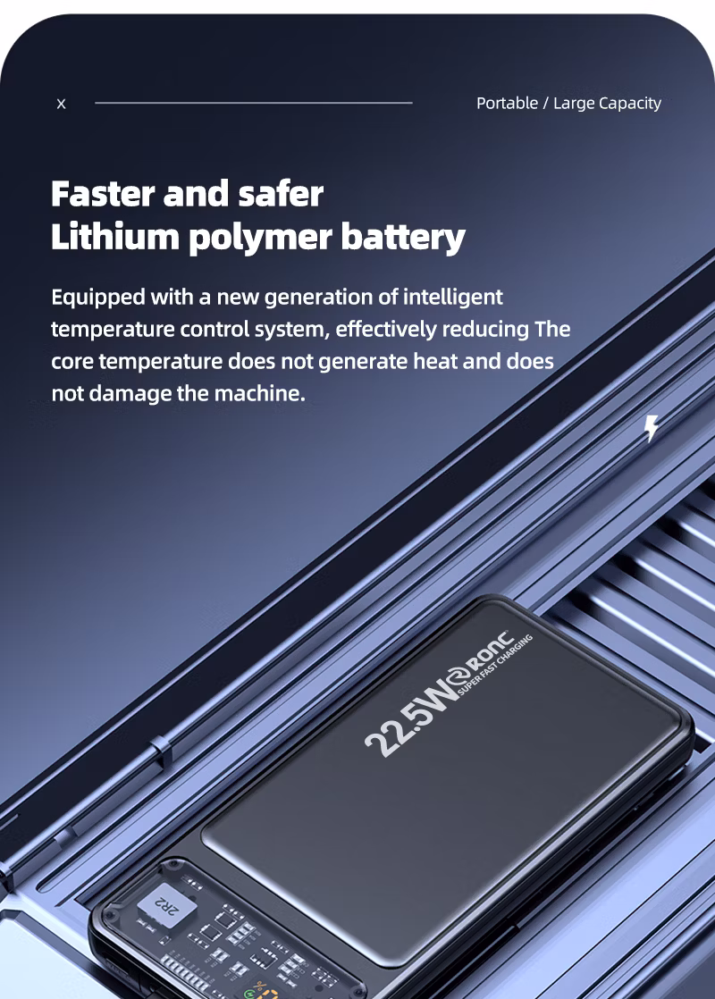 22.5W 10000mAh Powerbank High Capacity Fast Charging Pd QC3.0 Outdoor 20000 mAh Power Bank Station