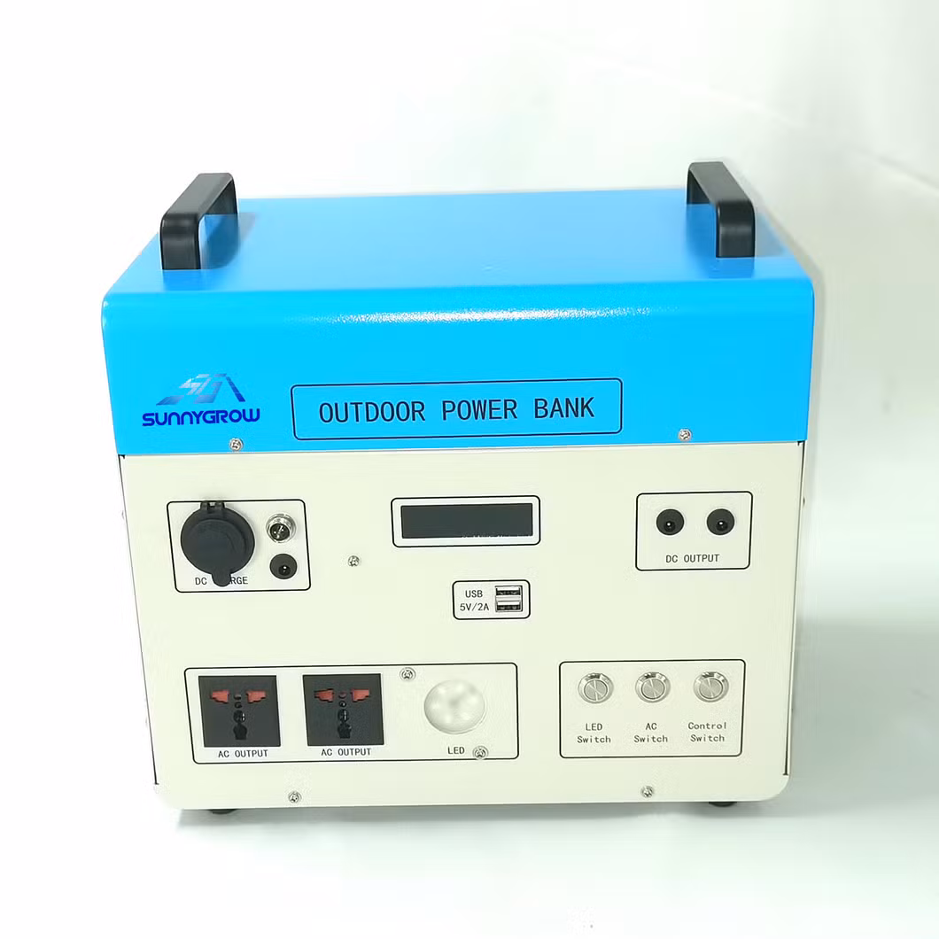 Portable Solar Generator Power Station 110V 220V 300W 500W 1000W 1500W 2000W