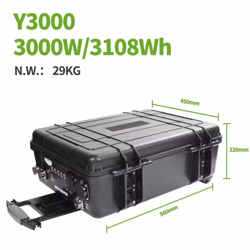 Back up Emergency Power 3000W Portable Power Station for Outdoor Working