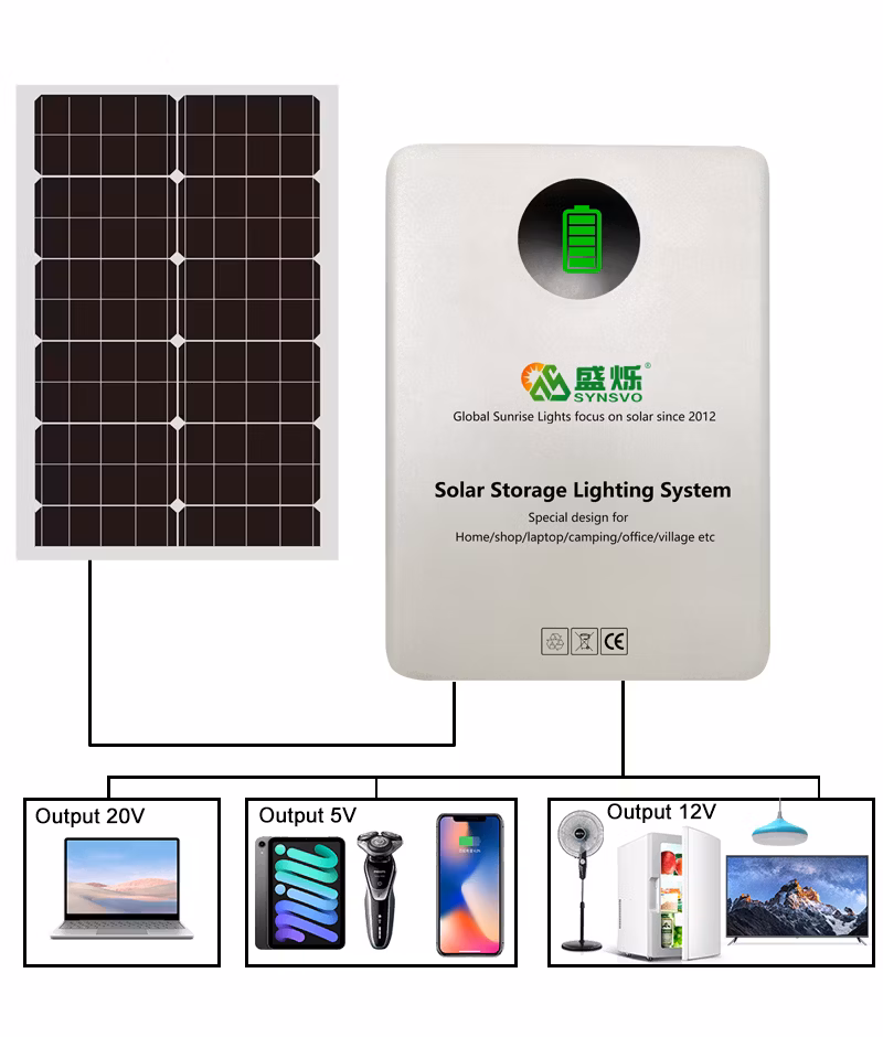 Energy Storage System 300W Generator with Solar Panel Lithium Power Station