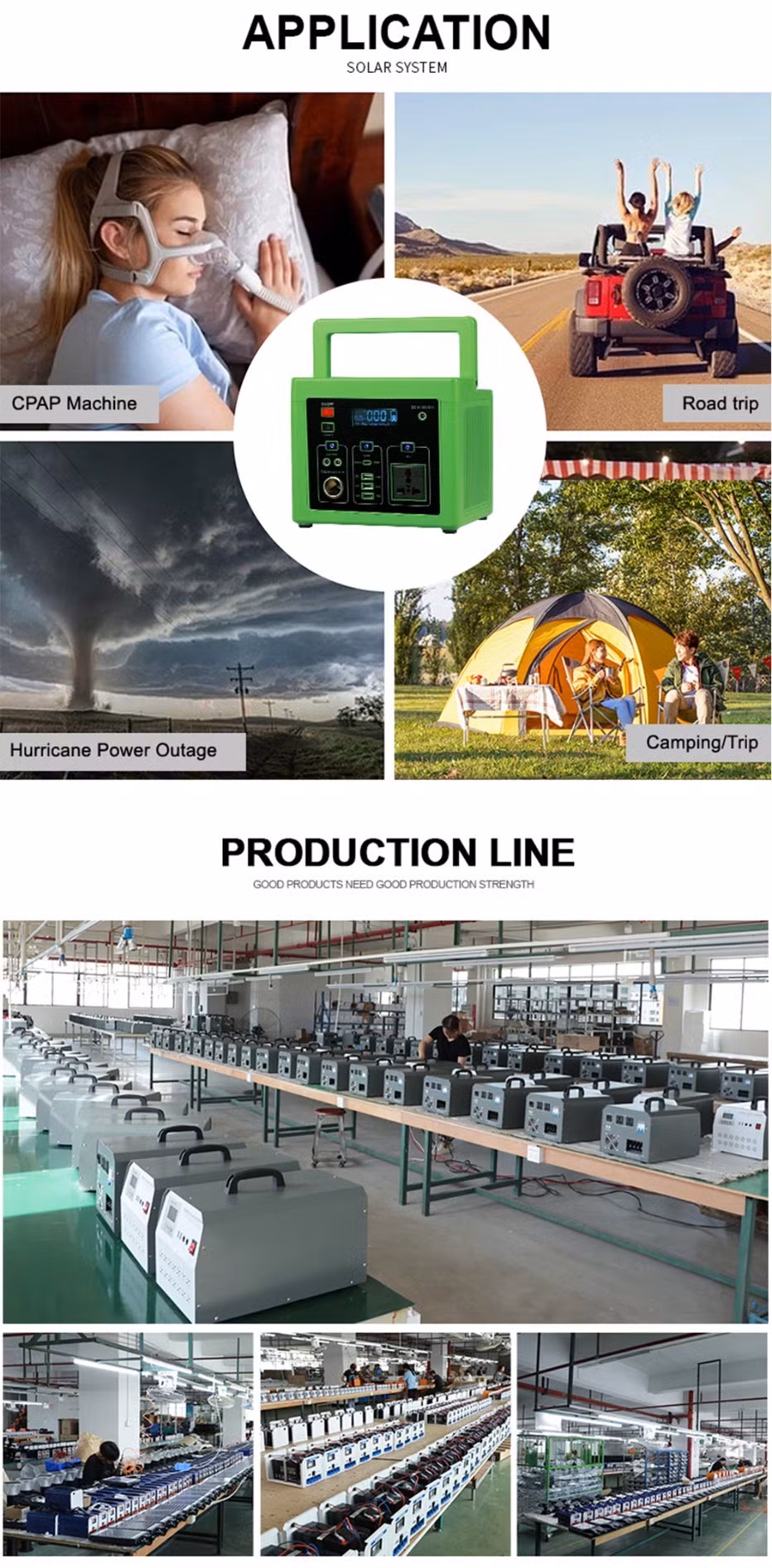 off Grid Solar Power System Portable Solar Power Bank Generator Station