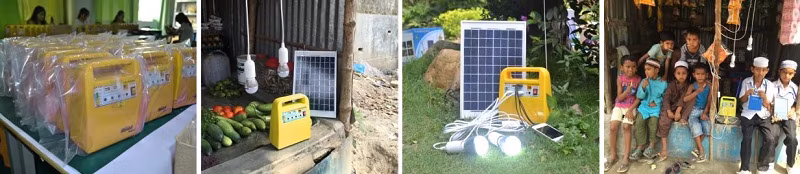 Portable Mini 60W Home Solar Power Station for Home Lighting and Phone Charging Car Charger