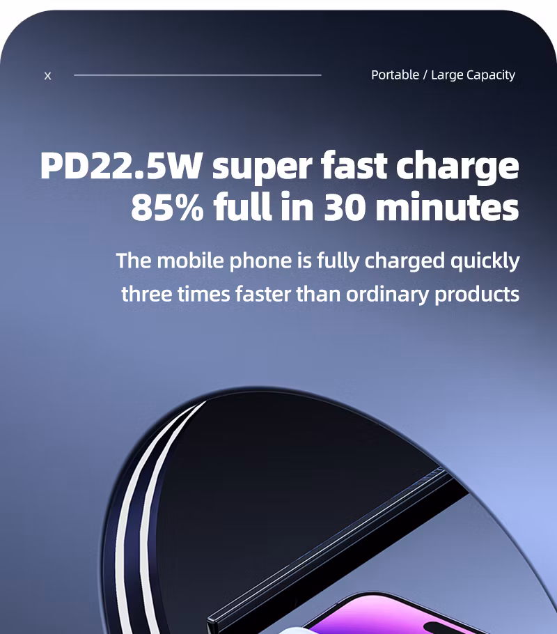 22.5W 10000mAh Powerbank High Capacity Fast Charging Pd QC3.0 Outdoor 20000 mAh Power Bank Station
