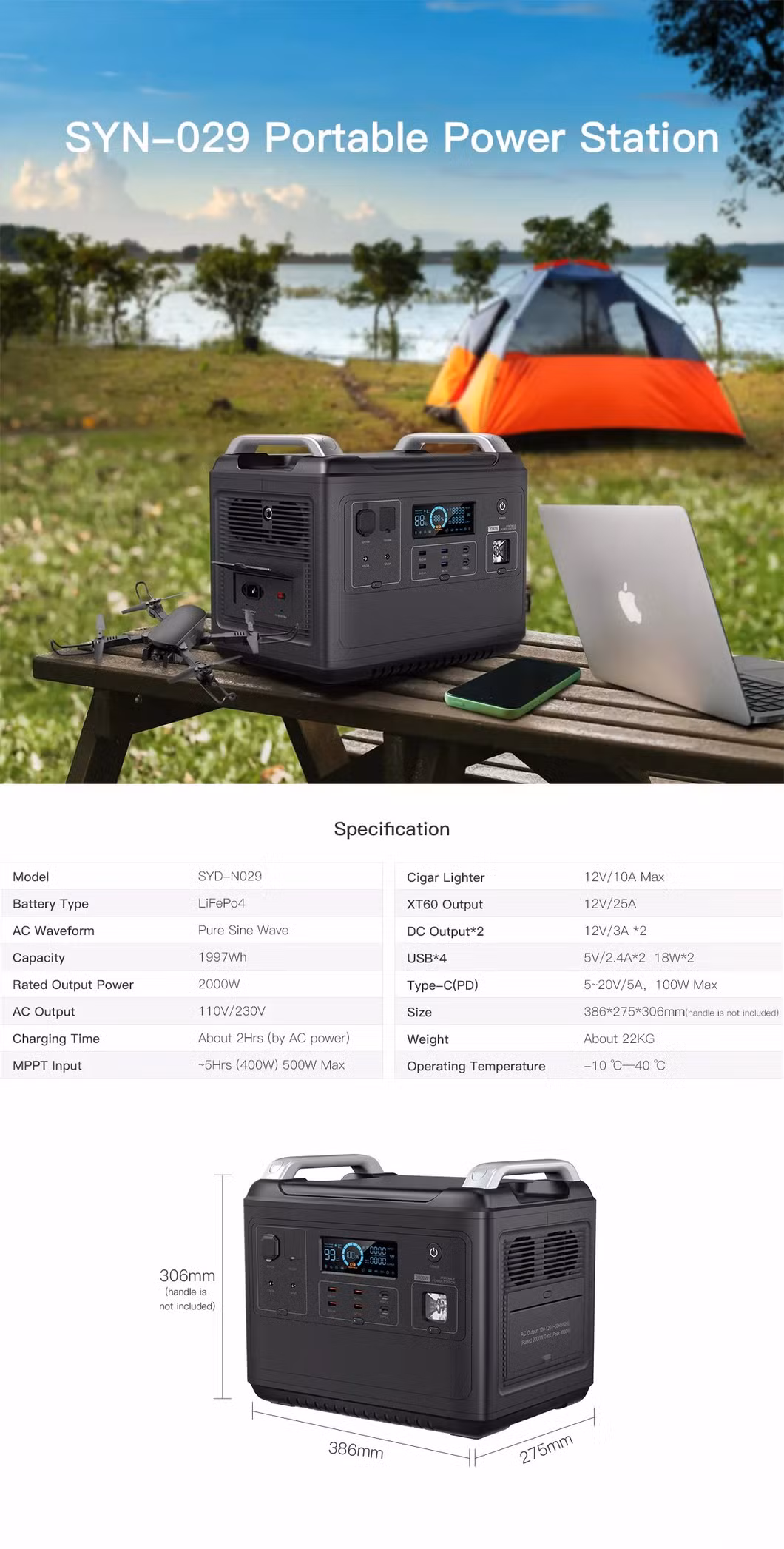 Topway Porable Power Station 600W 1200W 2000W Power Station 51.2V Solar Power Generator 2000W Lithium