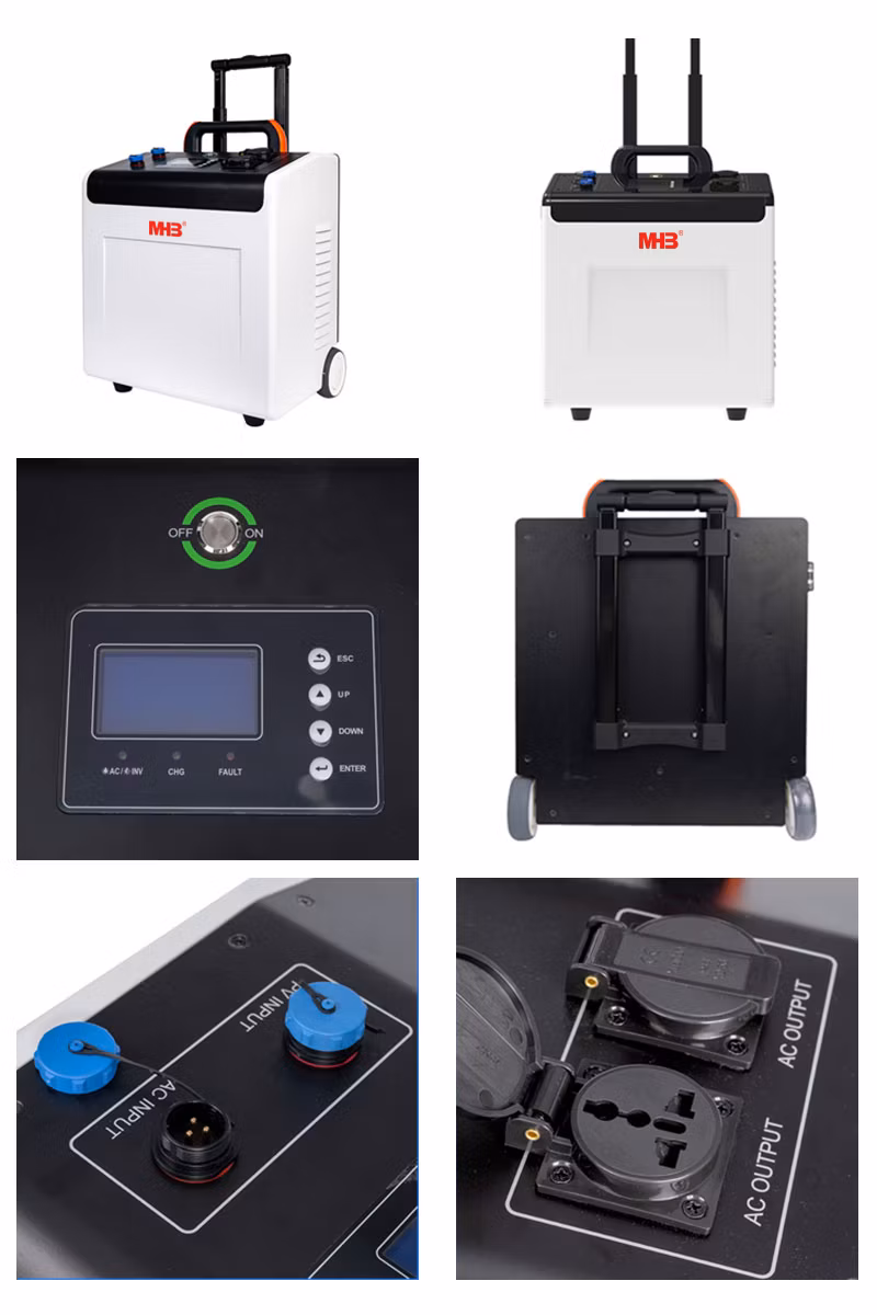 Custom Lithium LiFePO4 Battery 3000W 3500W Luggage Suitcase Portable Power Station Home