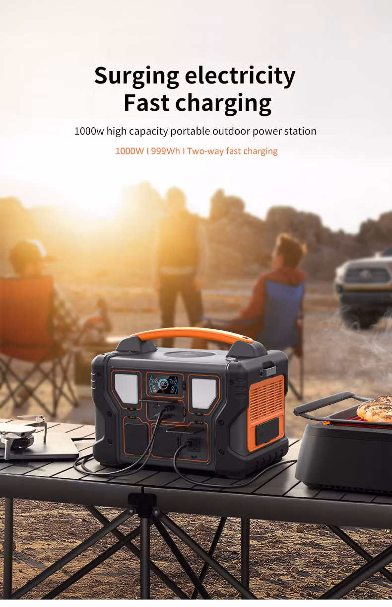 Solar Mini UPS 1000W Uninterruptible Power Supply Charger Power Banks Outdoor Portable Power Station