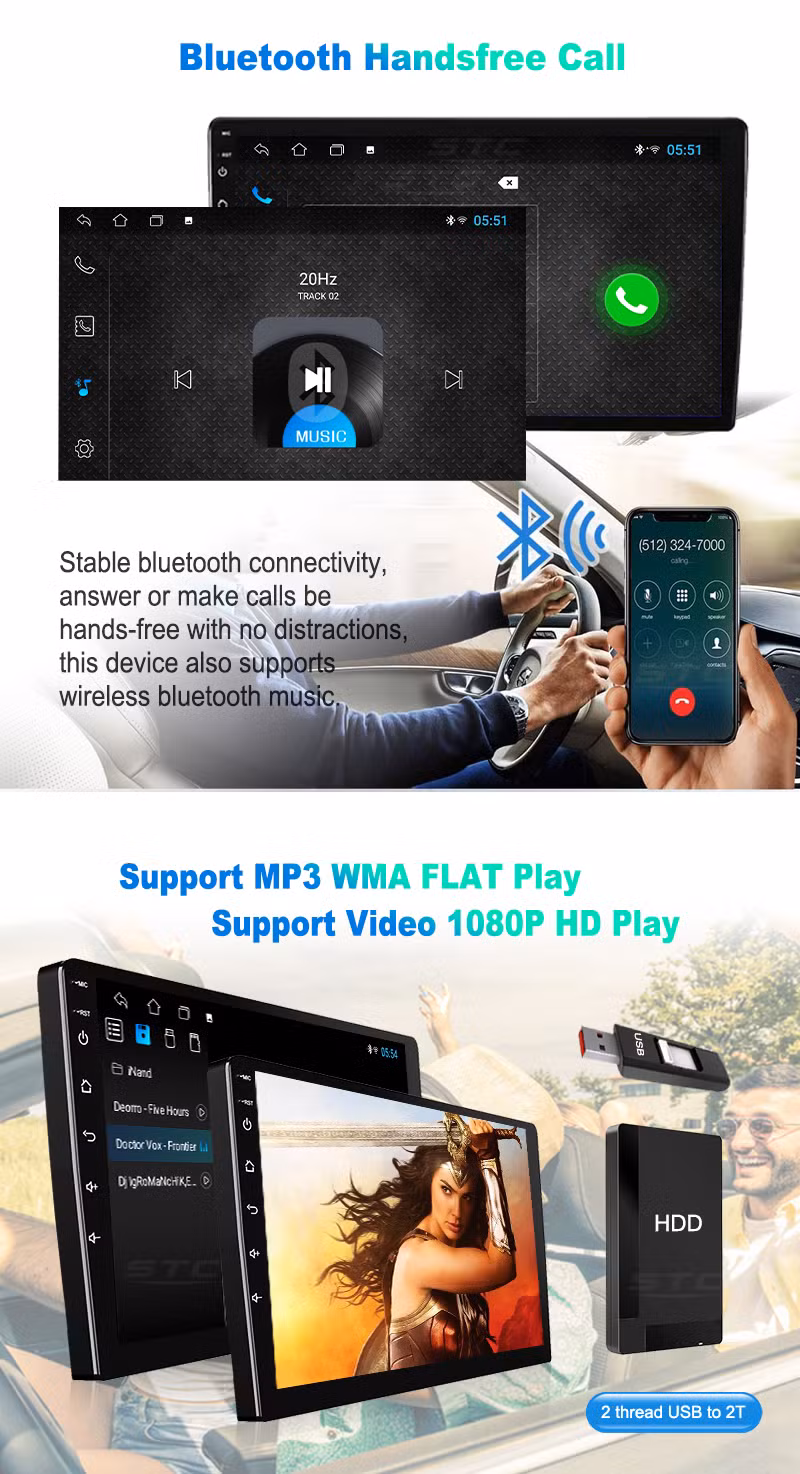 New Arrival 9/10 Inch Android Multifunctional Navigation System Touch Screen Car Radio Android GPS Tracker Car DVD Player Audio