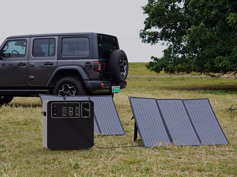 2160wh UPS Power Station LiFePO4 Battery Backup Solar Generator Outdoor Camping