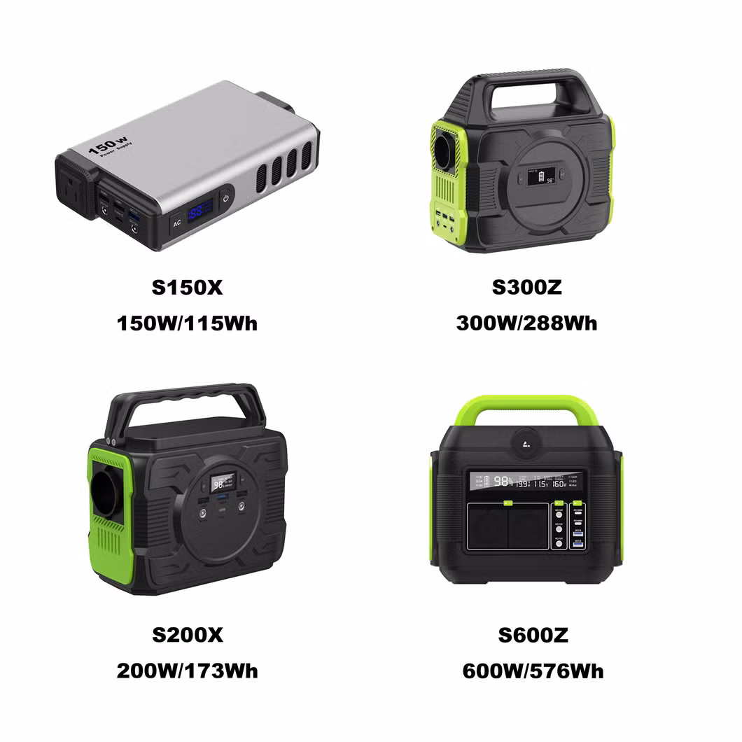 Portable 220V 600W Outdoor Camping Energy Storage Mobile Generator Emergency Charger Solar Power Supply Station Power Bank for Outdoor
