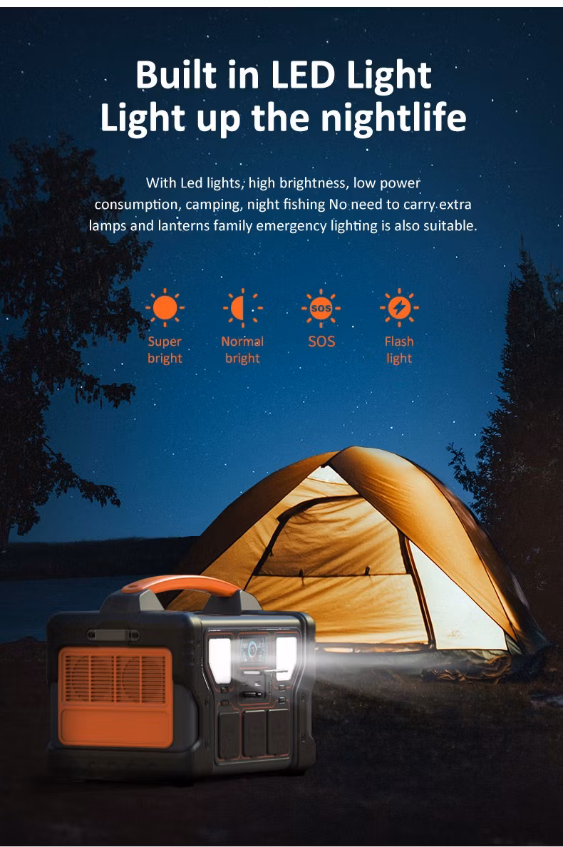 Mini Lithium Battery Generator Mobile Charger USB 300W/500W/1000W/2400W OEM Rechargeable Solar Portable Power Station for Home/ Outdoor/ Camping/Emergency