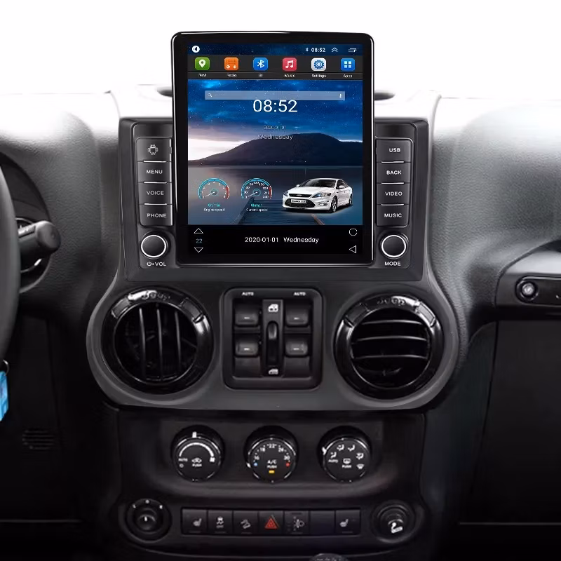 Touch Screen 2 DIN Android Car Radio DVD Player for Jeep Wrangler 3 Jk 2011-2016