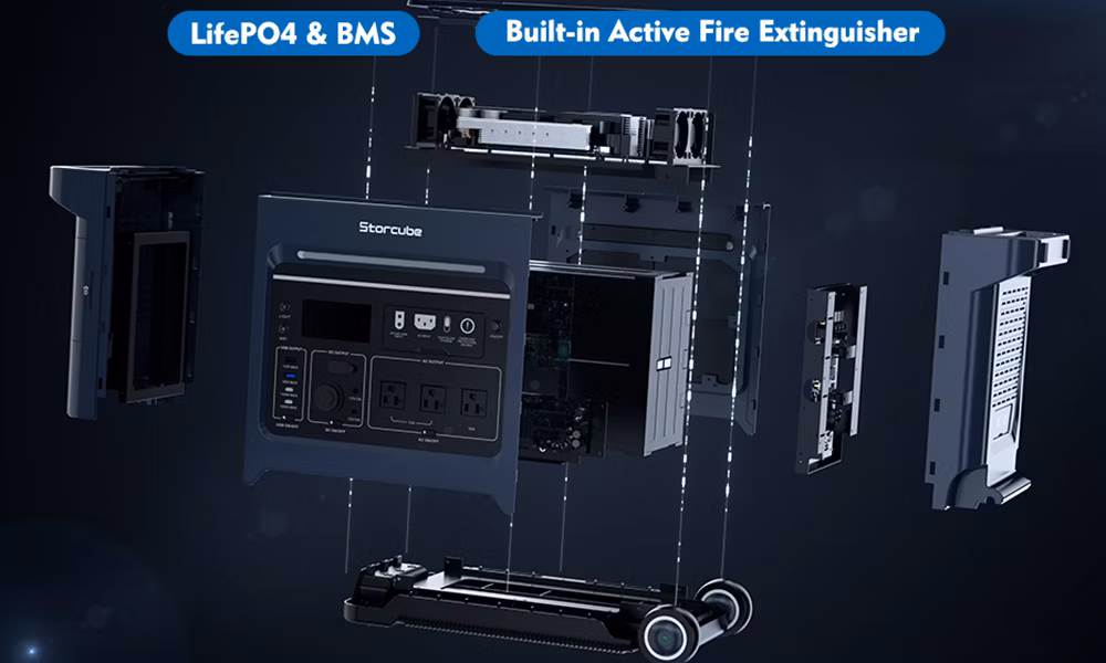 2560wh LiFePO4 Battery Power Bank Station