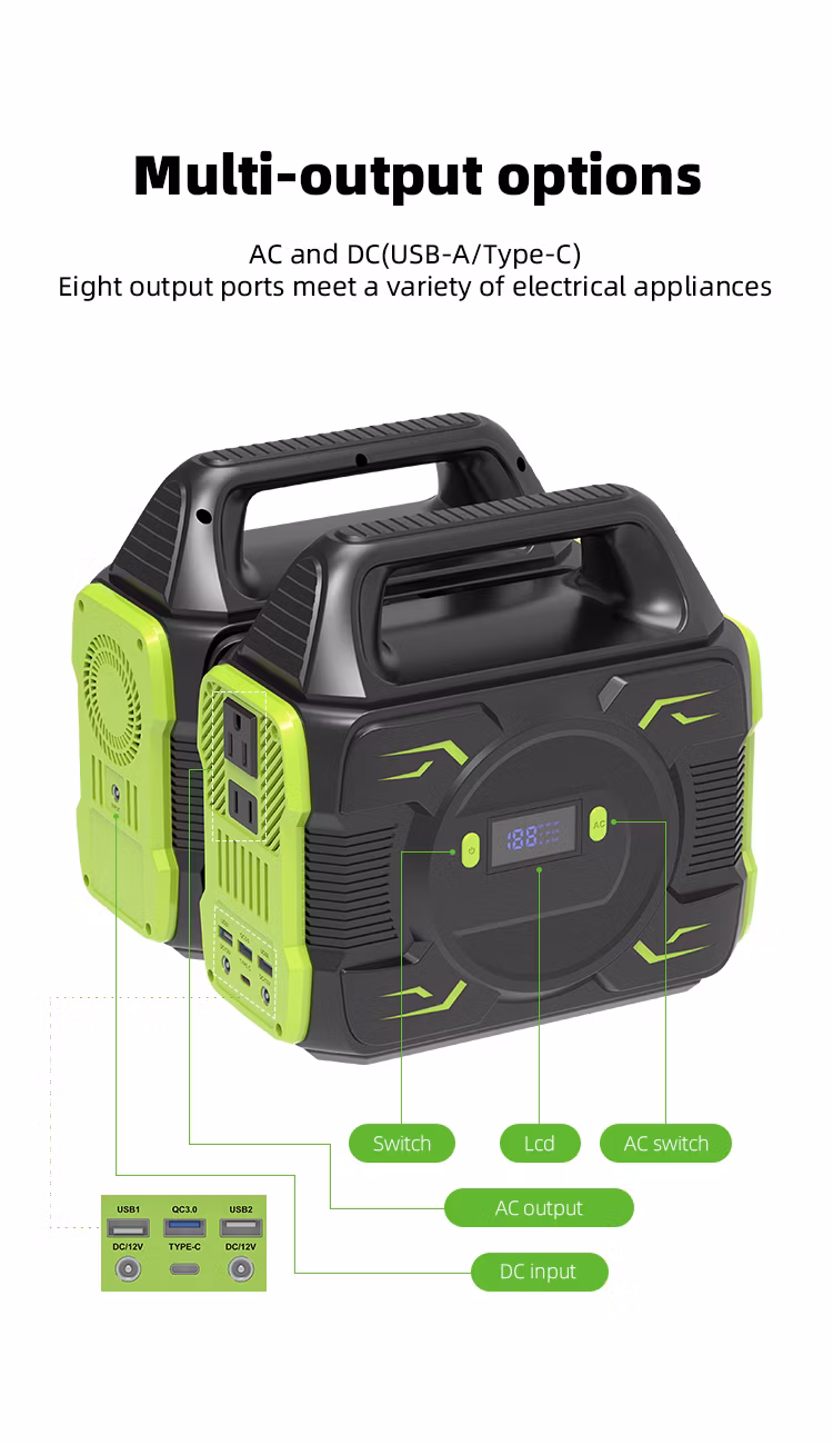 Best Solar Generator 100W 200W 300W Outdoor Power Bank Portable Solar Power Station for Outdoor Emergency