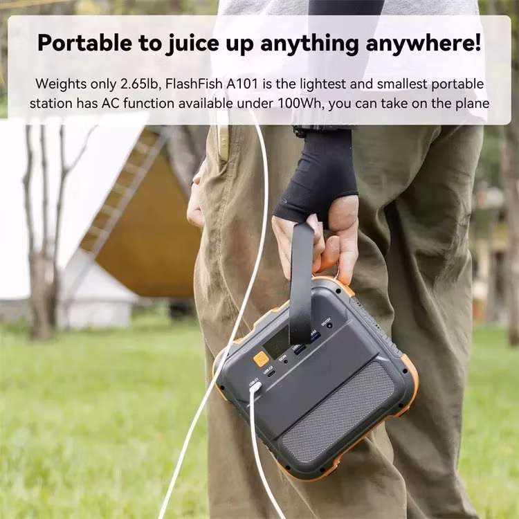 2022 Amazon Hot Sale Outdoor Camping Power Station 100W 120W Portable Power Station for Emergency