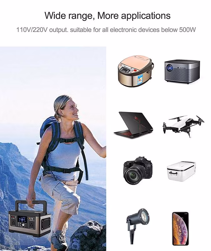 A5-500W 500W Manufacturer Battery Portable Emergency Power Bank Station