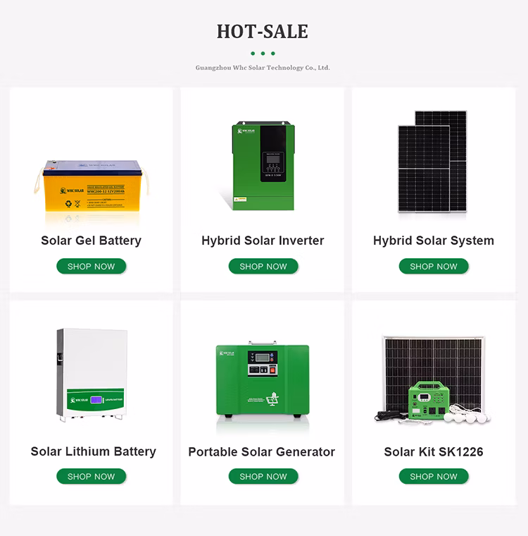 Whc Solar Power Generator 1000W Golden Supplier 110V 220V Emergency Battery off Grid 1000wh 1500wh 2000wh Portable Power Station