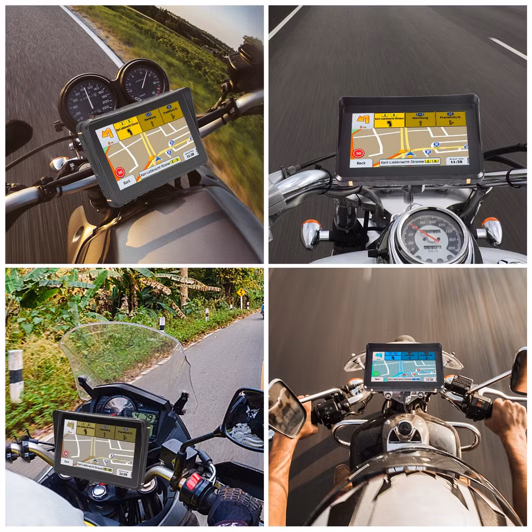 Universal Touch Screen Motorcycle Bike MP5 GPS Navigator Android Car DVD Player 7in Sunlight-Readable Display Car Video