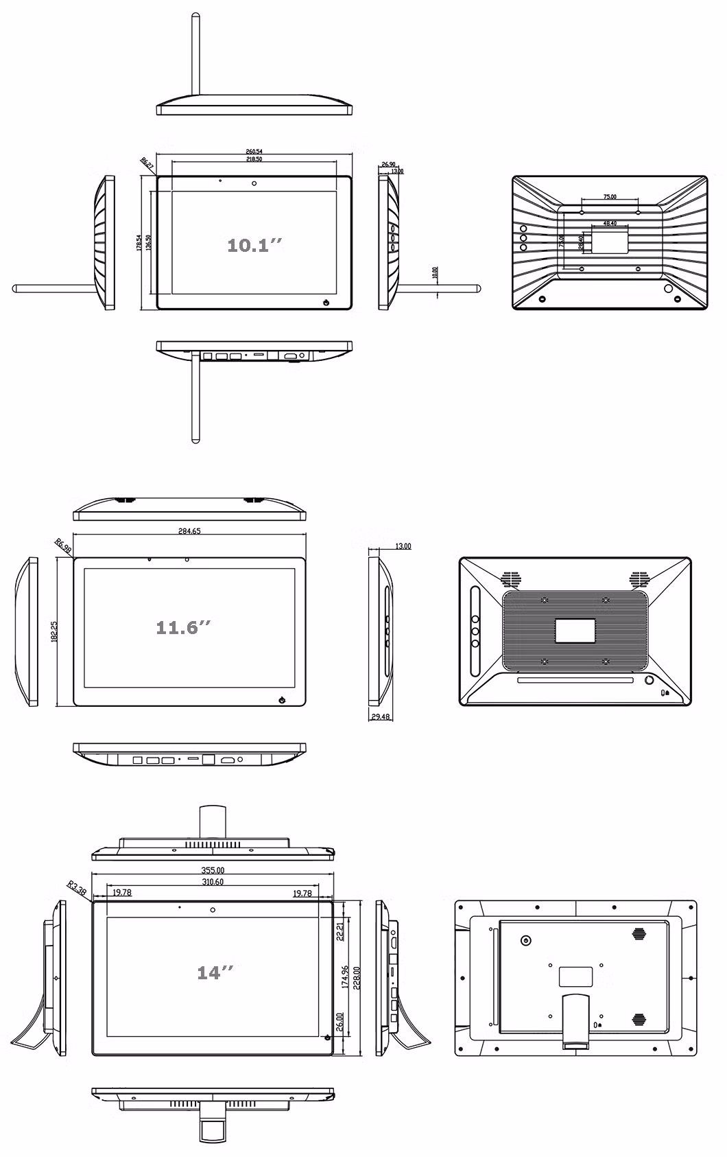 OEM ODM 10.1/11.6/14/15.6/18.5/21.5/23.6/24/27/32 Inch 3G/4G WiFi Android CE LCD Digital Signage Media Monitor Bus/Taxi/Car Wall Mount Advertising Video Player