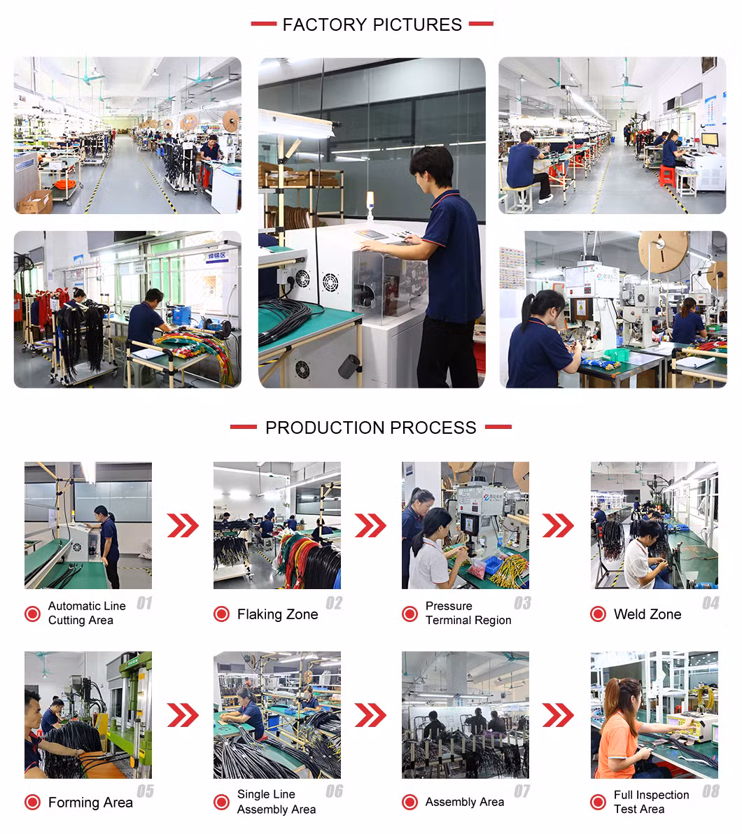 OEM New Energy Module Signal Output Wiring Harness PV Energy Storage Wire Harness Connectors Wire Harness Assembly for EV Pile Charging Station